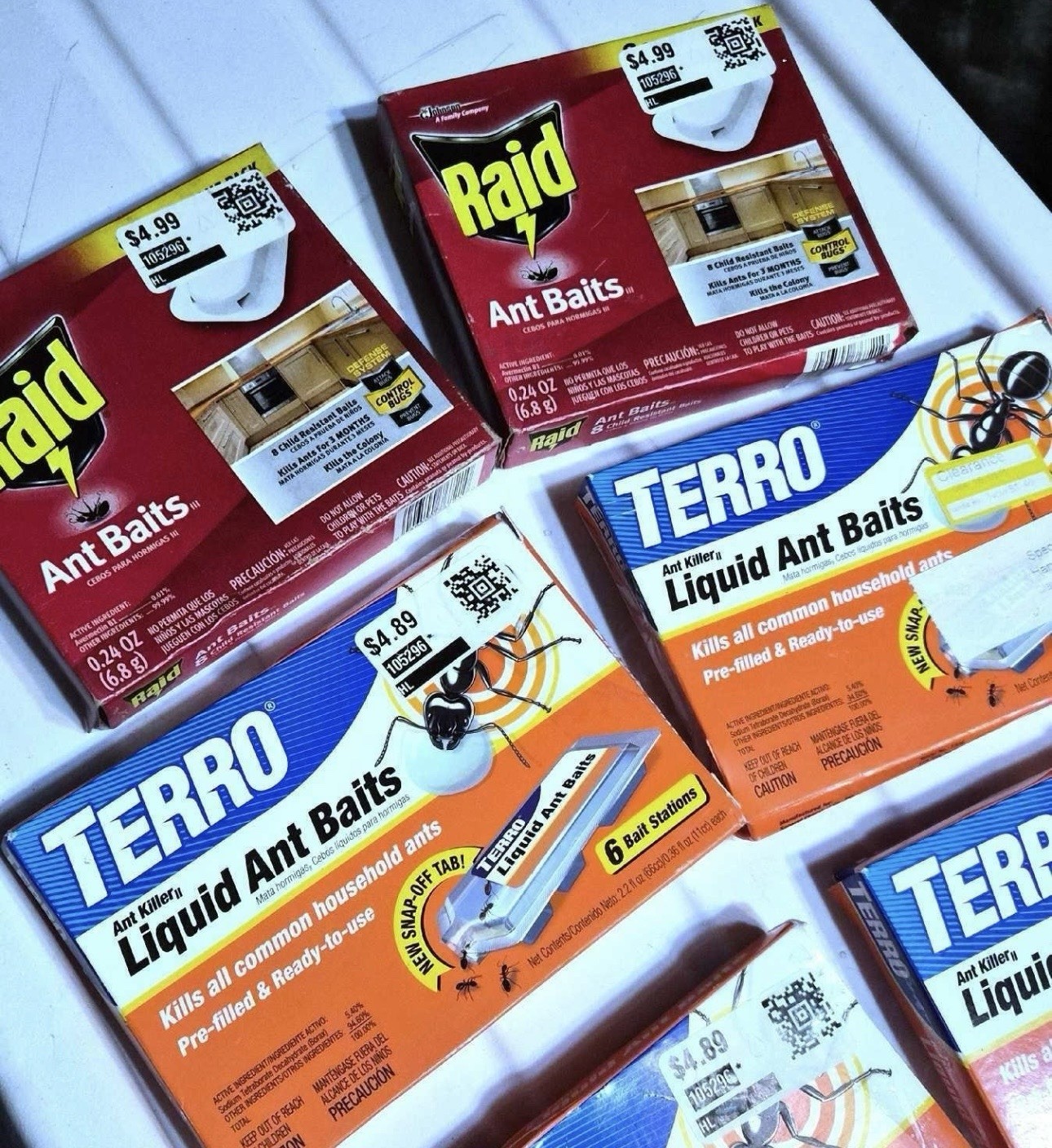 4x Terro Ant Killer II Liquid Ant Baits 24Pre-filled Stations Raid 16 Pre Fille