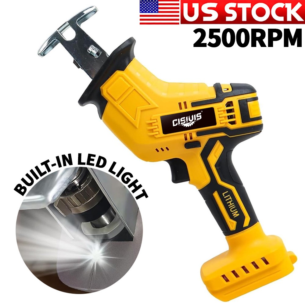 Cordless Electric Reciprocating Saw Versatile Cutting For Dewalt 20V-