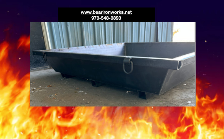 Biochar Kiln Burn Box / Biomass Pyrolysis Bio-char Carbon Charcoal 70″x60″x10″
