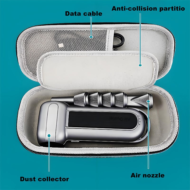 Hard Case For WOLFBOX MF100 & JUFINX Dust Collector Violent Fan Storage Bag