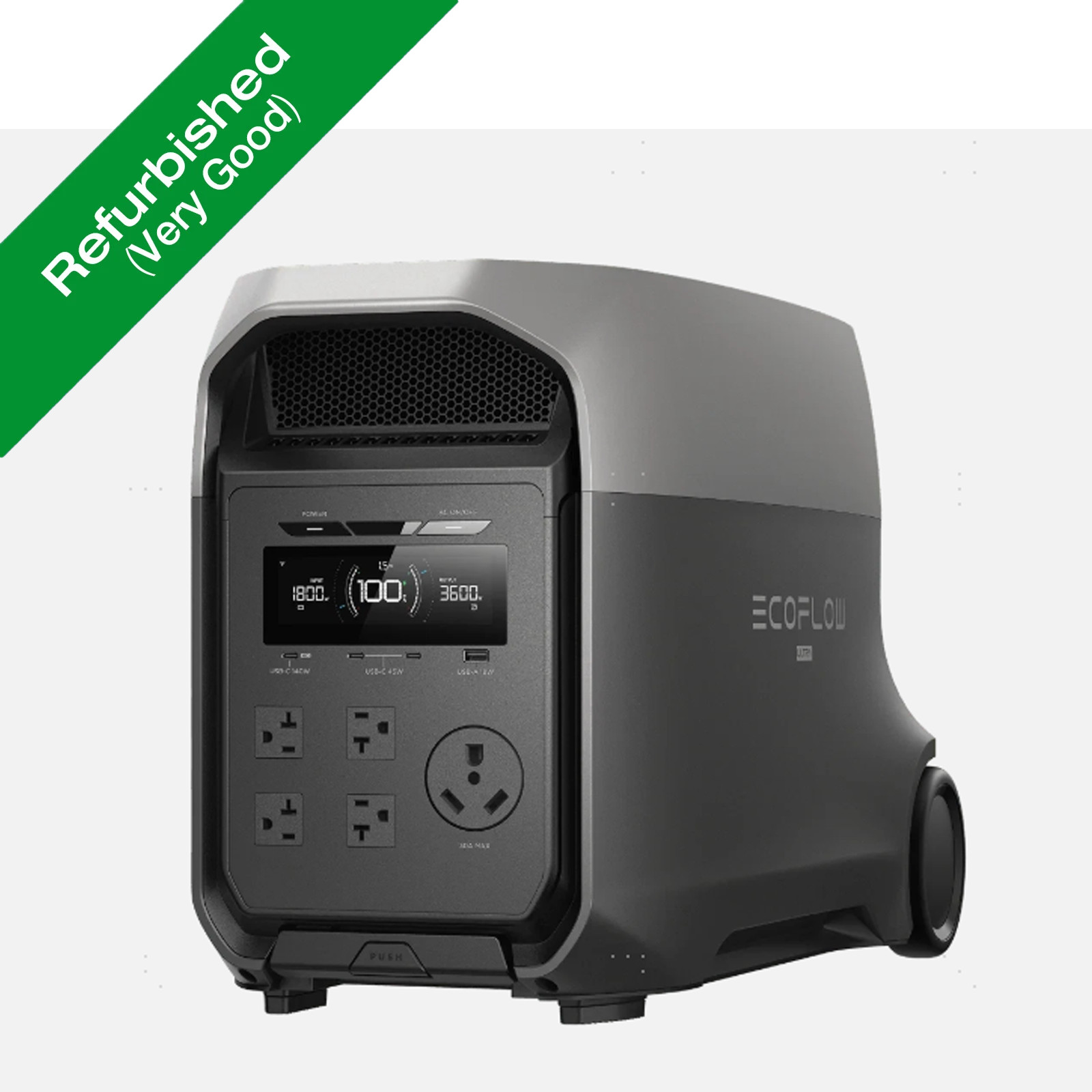 EcoFlow Delta 3 Ultra 3600W 3072Wh Portable Power Station Solar Generator Backup