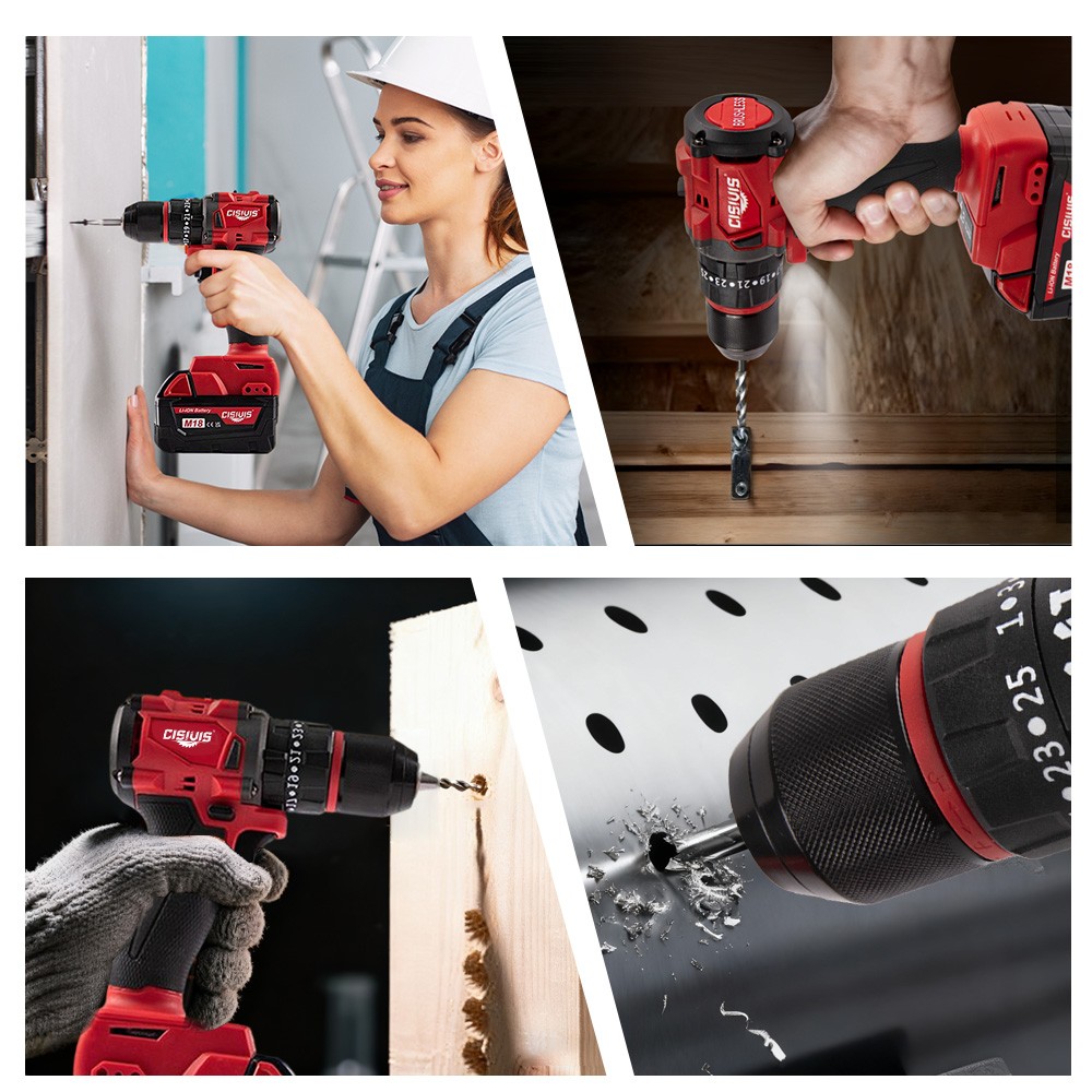 Cordless Brushless Electric Drill Driver w/ Battery & Charger – Clearance Sale