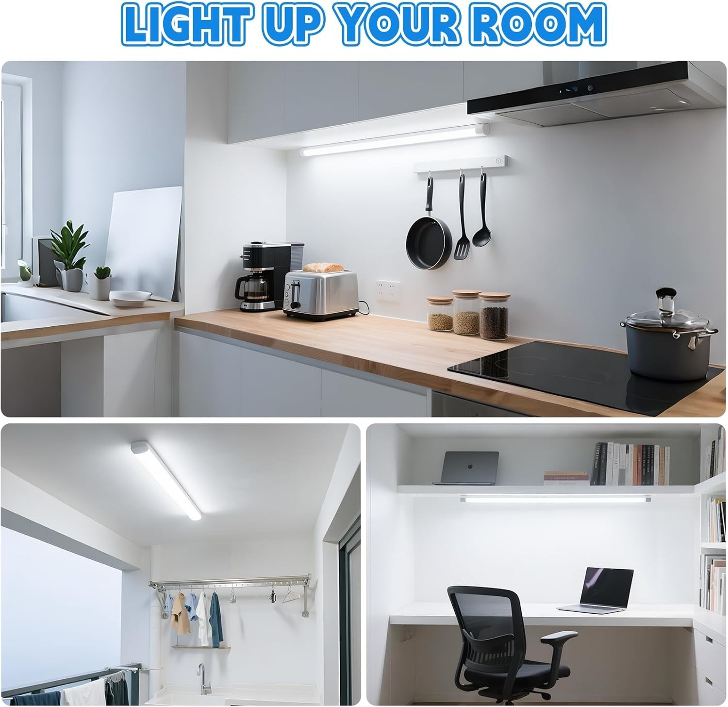 24 Inch T8 LED Tube Light, 10W24W Equiv., 1120LM, 5000K Daylight, Type A+B Pl…
