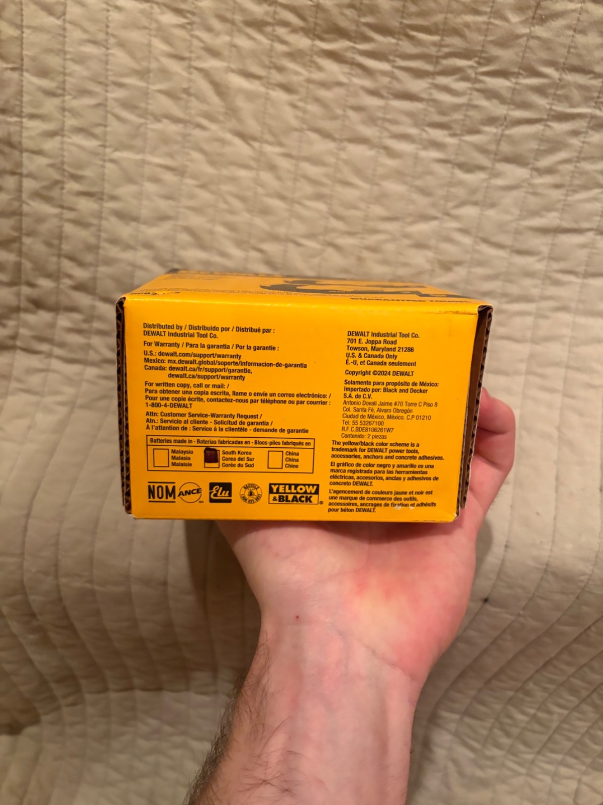 DEWALT DCB205-2 20V MAX Premium Lithium-Ion 5.0Ah Battery Pk 2 Pack 2025 Date