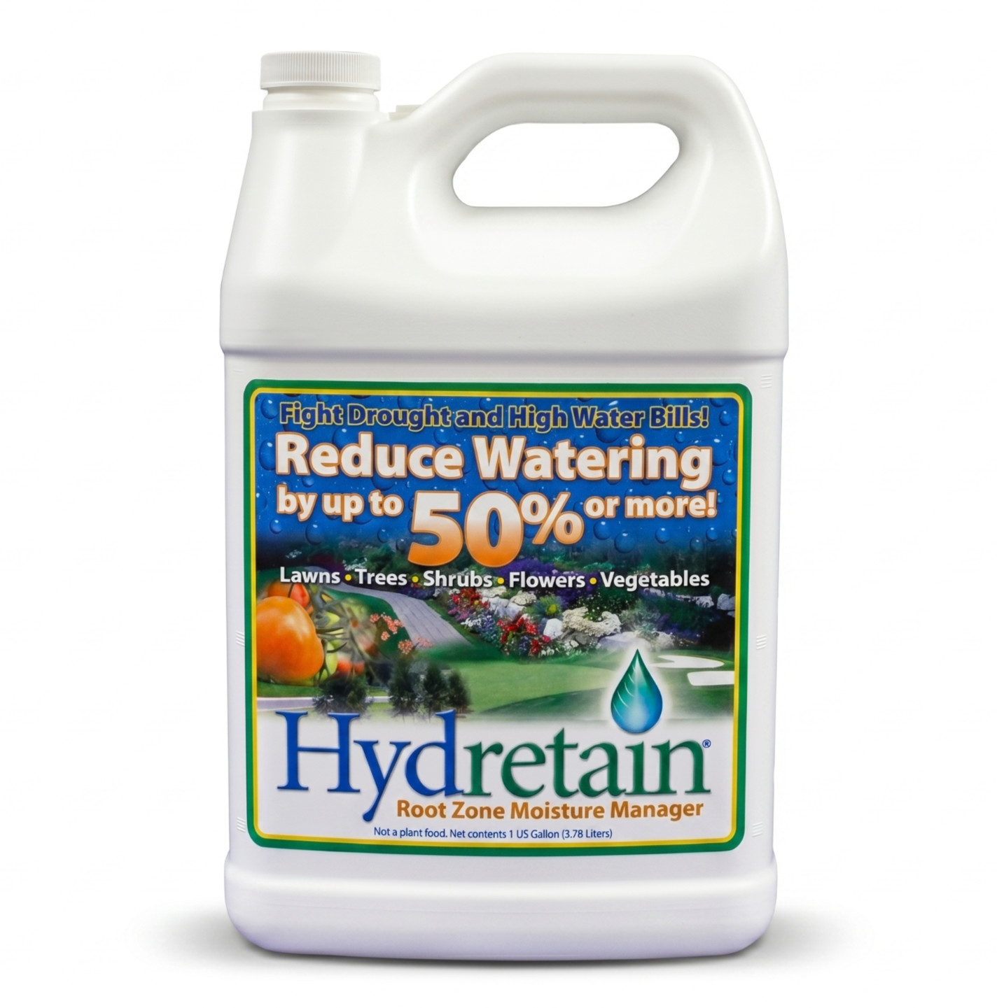 Hydretain Root Moisture Manager 1 Gal | Reduces Watering 50% | Pro Lawn Care