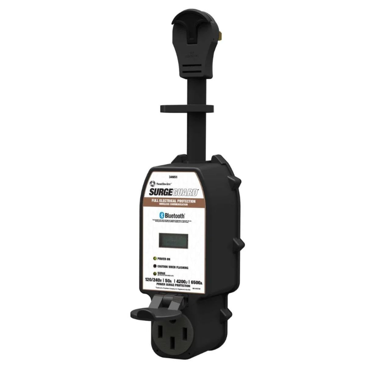 50 Amp Bluetooth RV Surge Protector 34951 Surge Guard by Southwire Portable LCD