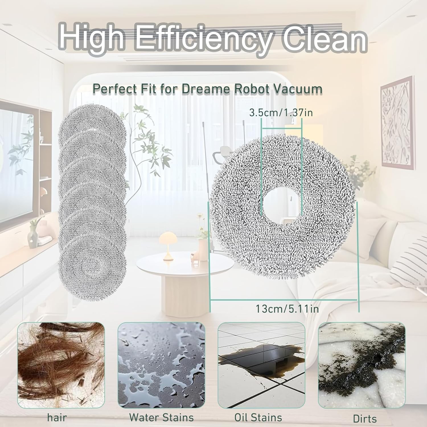 Dreame L40 Ultra L10S Ultra Gen2 Microfiber Mop Pads Dust Bags Accessories