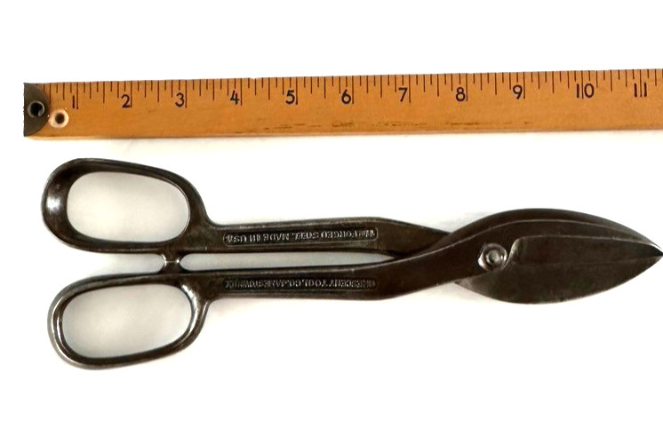 Crescent Jamestown 11″ Tin Snips No. S411~~Good Edge, Clean & Ready for Use