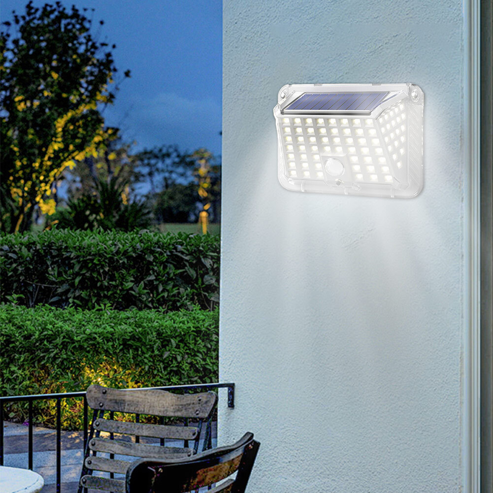 Solar Power 90 LED Lights PIR Motion Sensor Outdoor Security Solar Wall Lamp