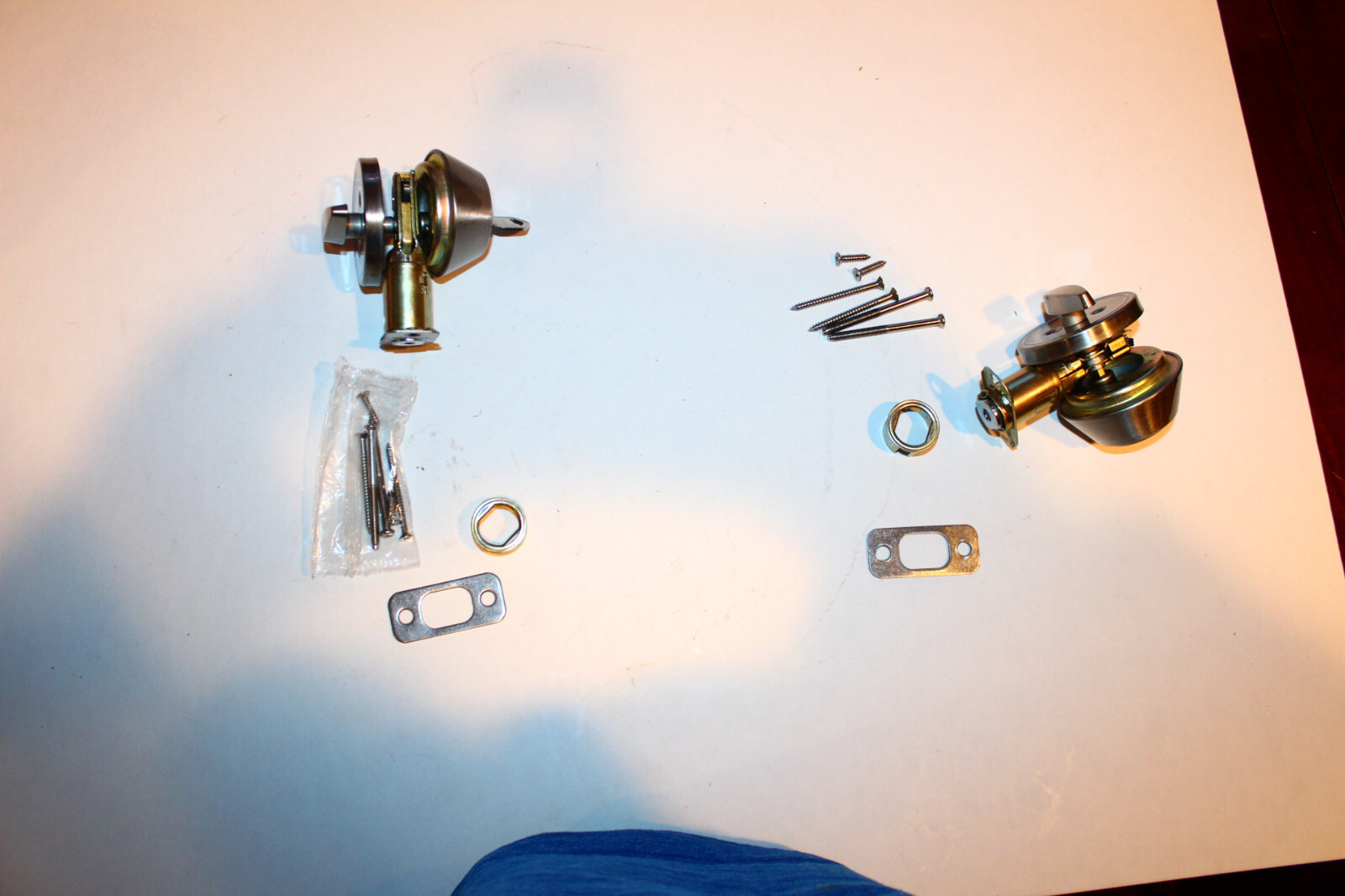 2 Defiant Dead Bolt Locks Satin Nickel Same Single Key Cylinder Keyed