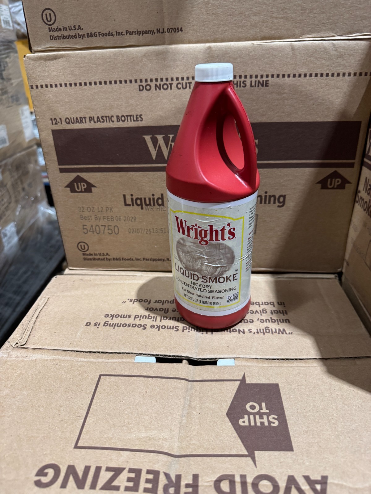 Wright’s Liquid Smoke Hickory Concentrated Seasoning, 32 Oz Bottle Kosher
