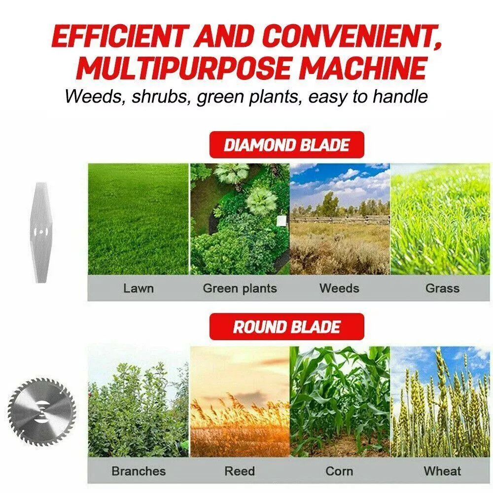 4-Cycle Grass String Trimmer Gasoline-Powered Gas Straight Shaft Weed Eater 31CC