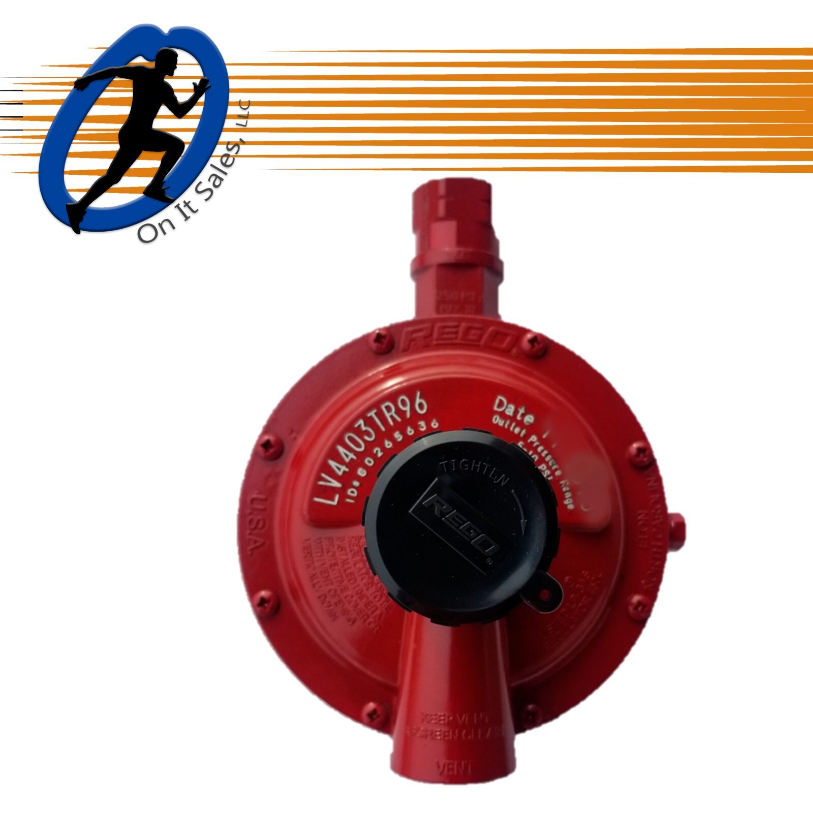 Rego Regulator 1st Stage LV4403TR96 High Pressure 2.5m BTU – F.POL x 3/4″ F.NPT