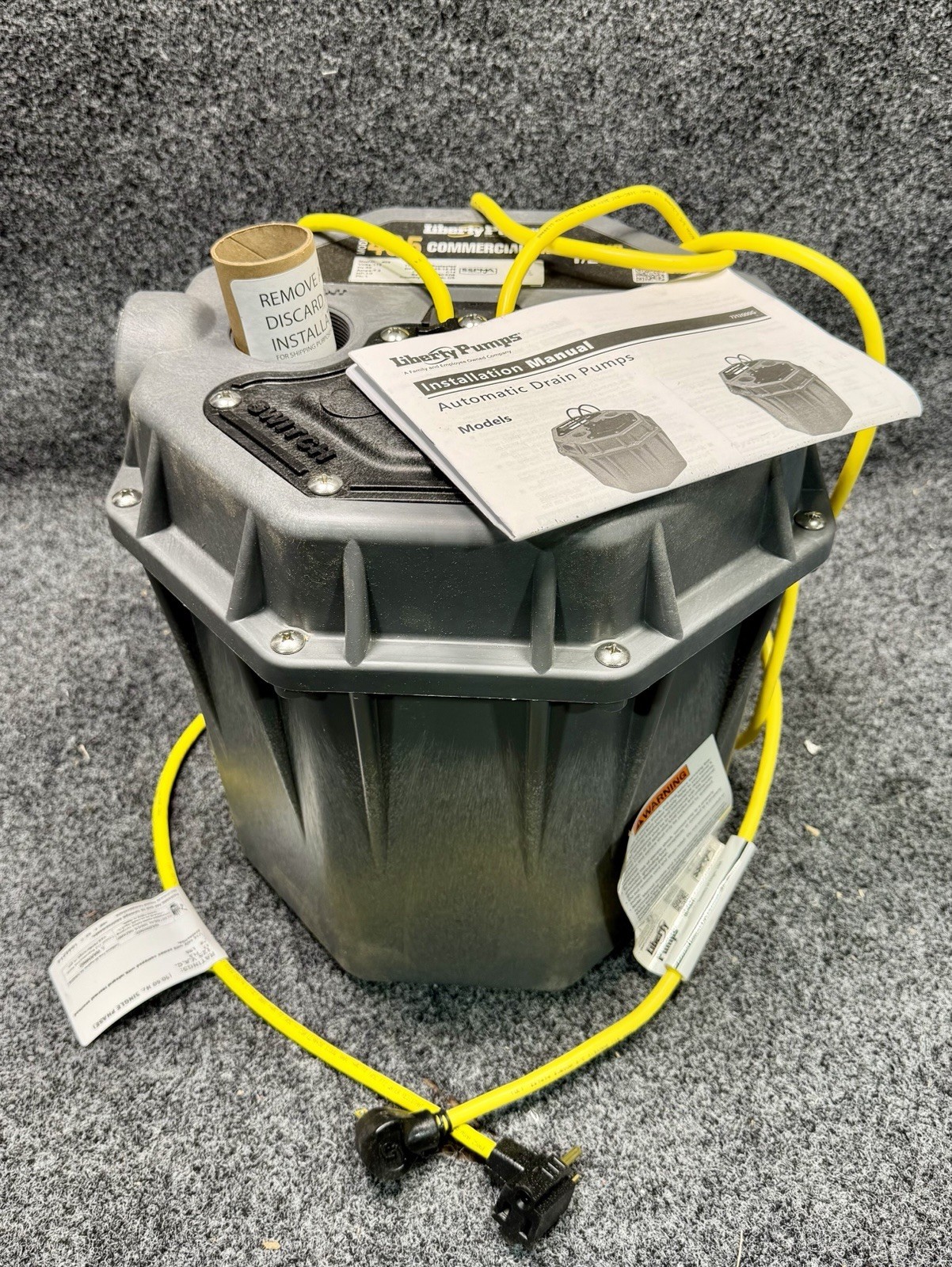 Liberty Pumps 405 Commercial Automatic Drain Pump 2″, 115V, 1/2 HP