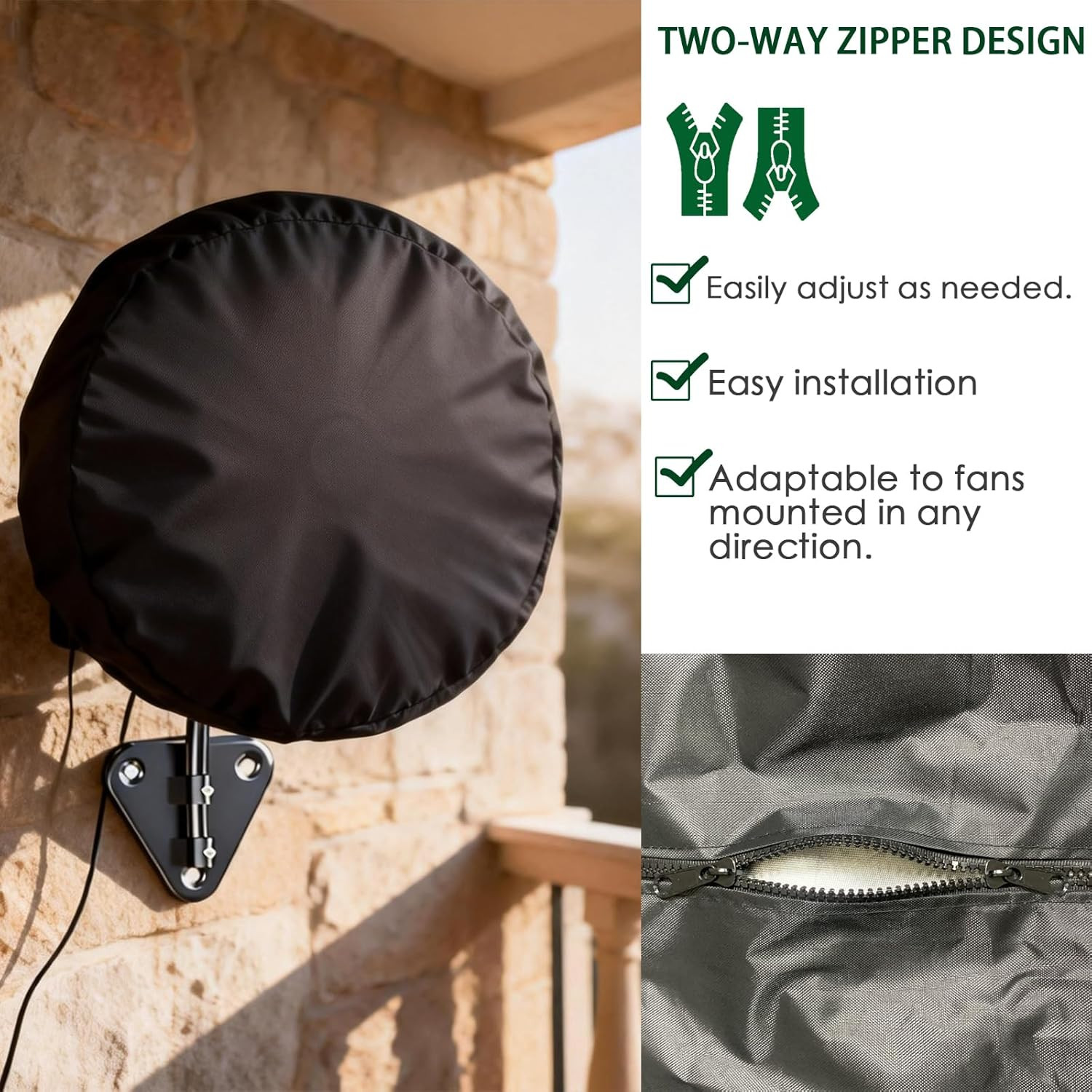 Industrial Wall Mount Fan Cover, 16-18 Inch, Waterproof & Dustproof Protection
