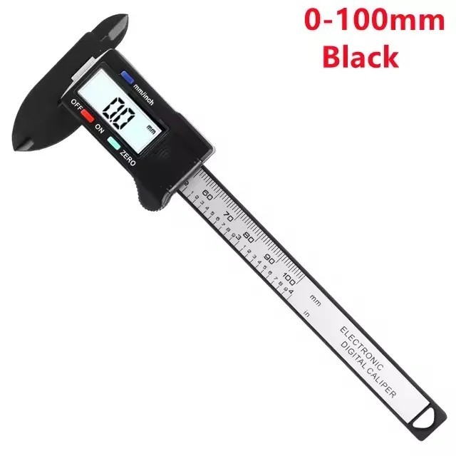 150mm 6″ Carbon Fiber Electronic Digital Vernier Caliper Micrometer Guage LCD