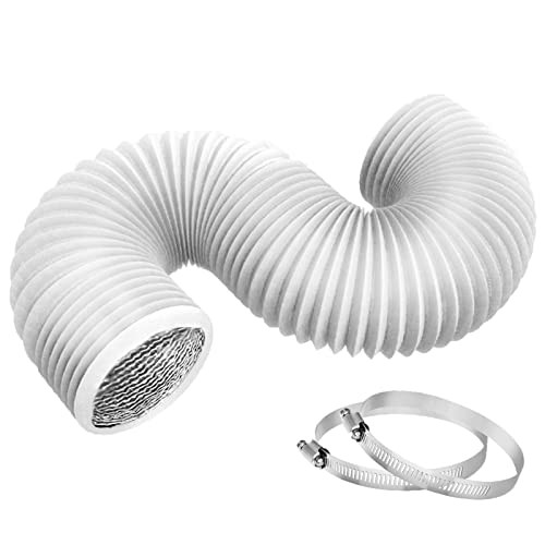 TEAIERXY 4 Inch 8ft Dryer Vent Hose, Flexible Insulated Air Ducting,Vent 8feet