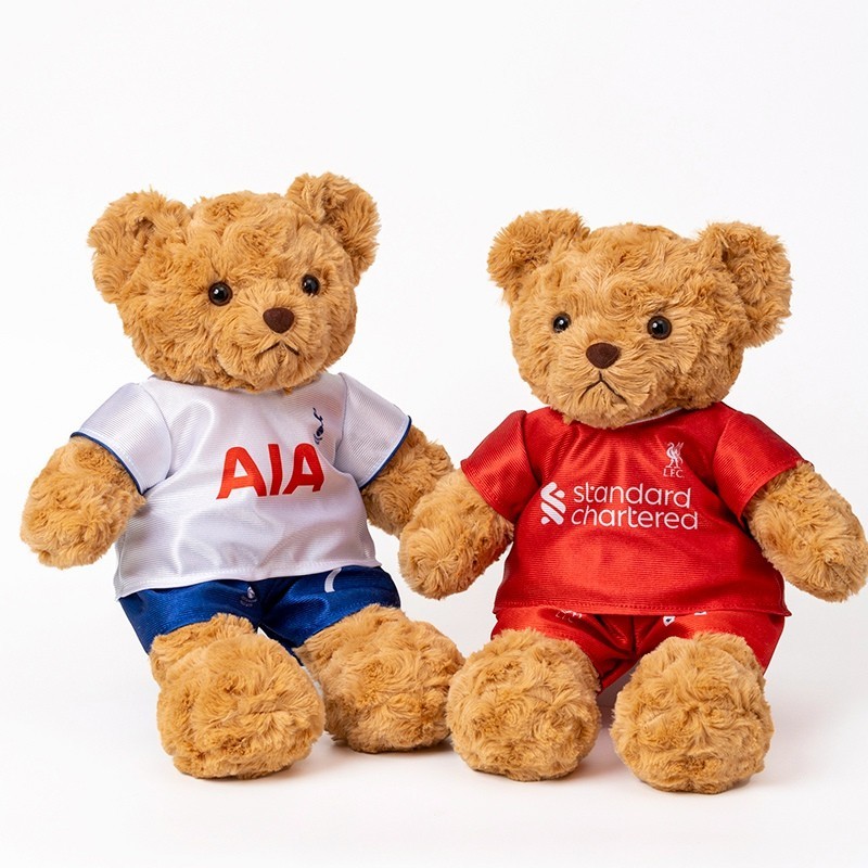 Soccer Jersey Teddy Bear Plush Toy Football Fan Gift Stuffed Animal