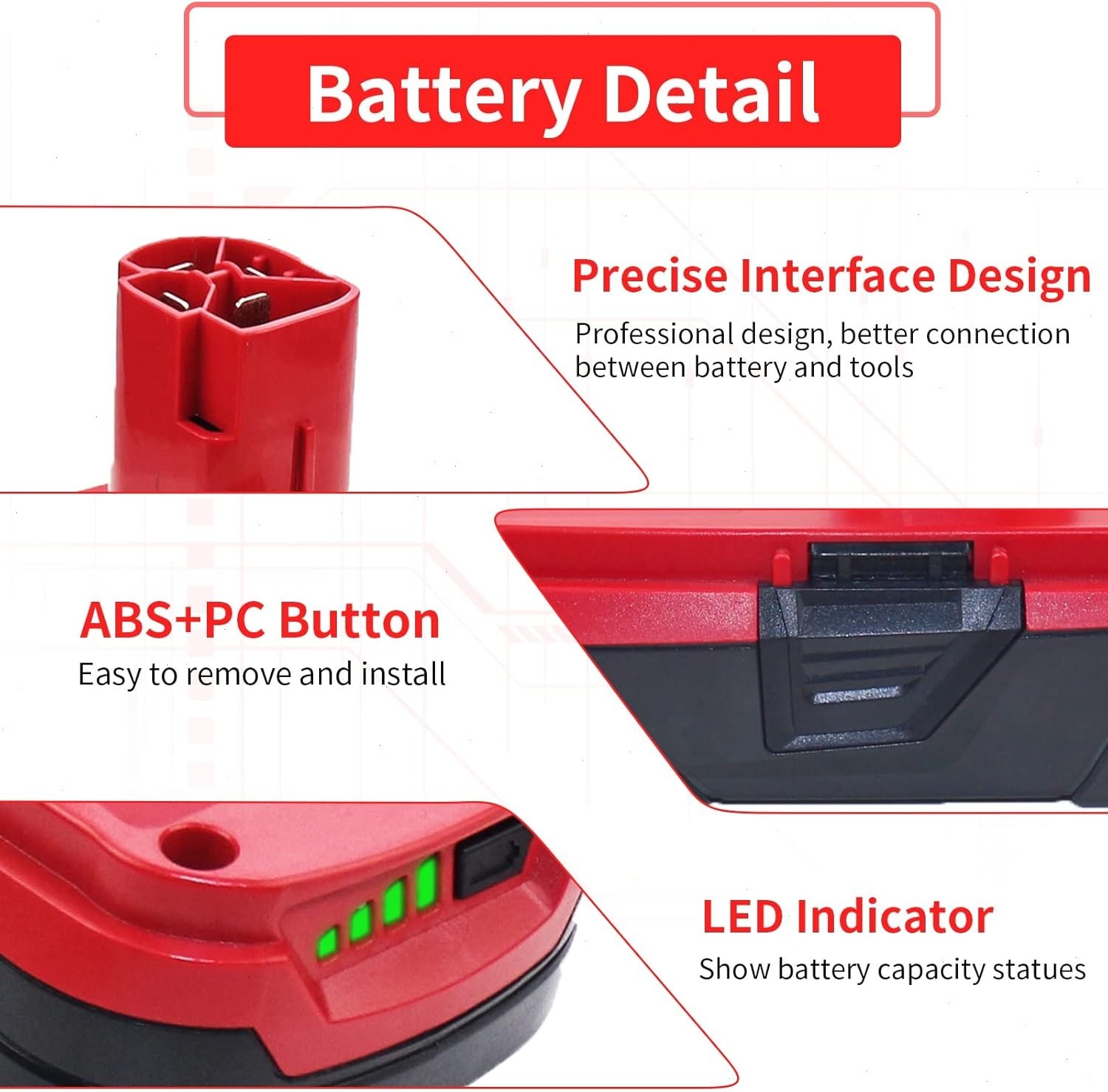 2Pack For CRAFTSMAN 19.2 VOLT C3 LITHIUM DIEHARD BATTERY PACK 315.PP2011 3.6Ah