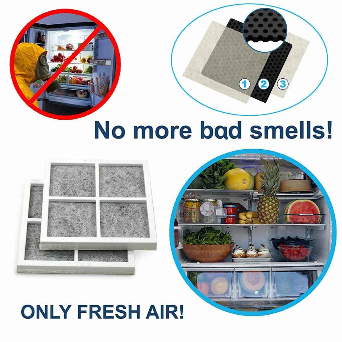 Replacement Air Filter for LG LT120F Kenmore Elite 469918 Refrigerator 4-8 Pack