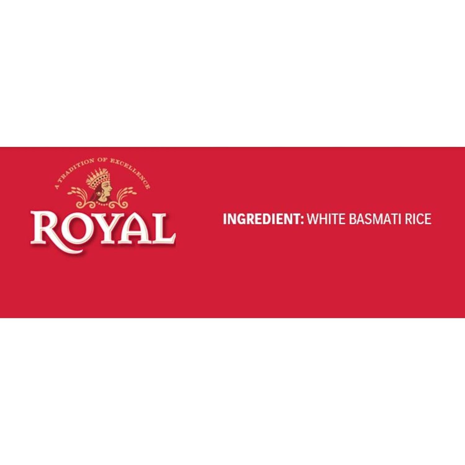 Royal Authentic Naturally Aged Long Grain Indian White Basmati Rice – 15 Lbs