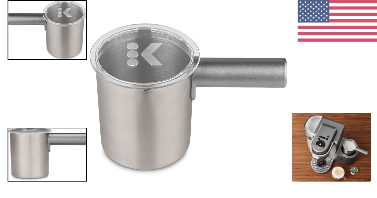 80ml K-Café Frother Cup with Whisk – Perfect for Creamy Coffeehouse Drinks