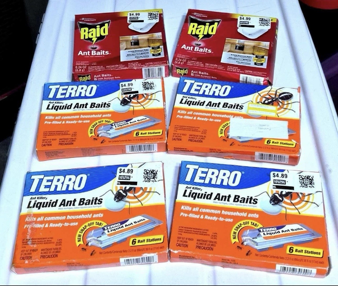 4x Terro Ant Killer II Liquid Ant Baits 24Pre-filled Stations Raid 16 Pre Fille