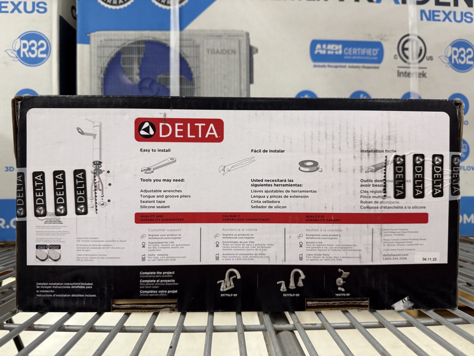 Delta Portwood Single Hole Single-Handle Bathroom Faucet Brushed Nickel