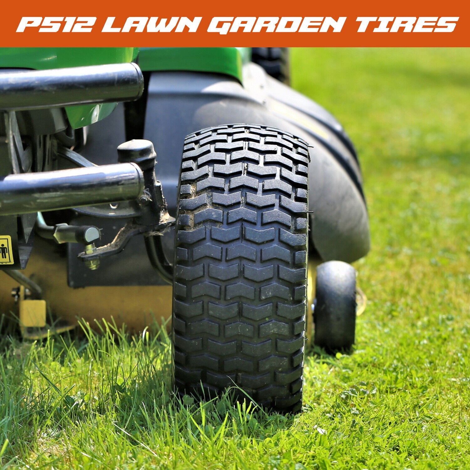 Set 4 15×6.00-6 20×8.00-8 Turf Lawn Mower Tires 15x6x6 Front 20x8x8 Rear 4 Ply
