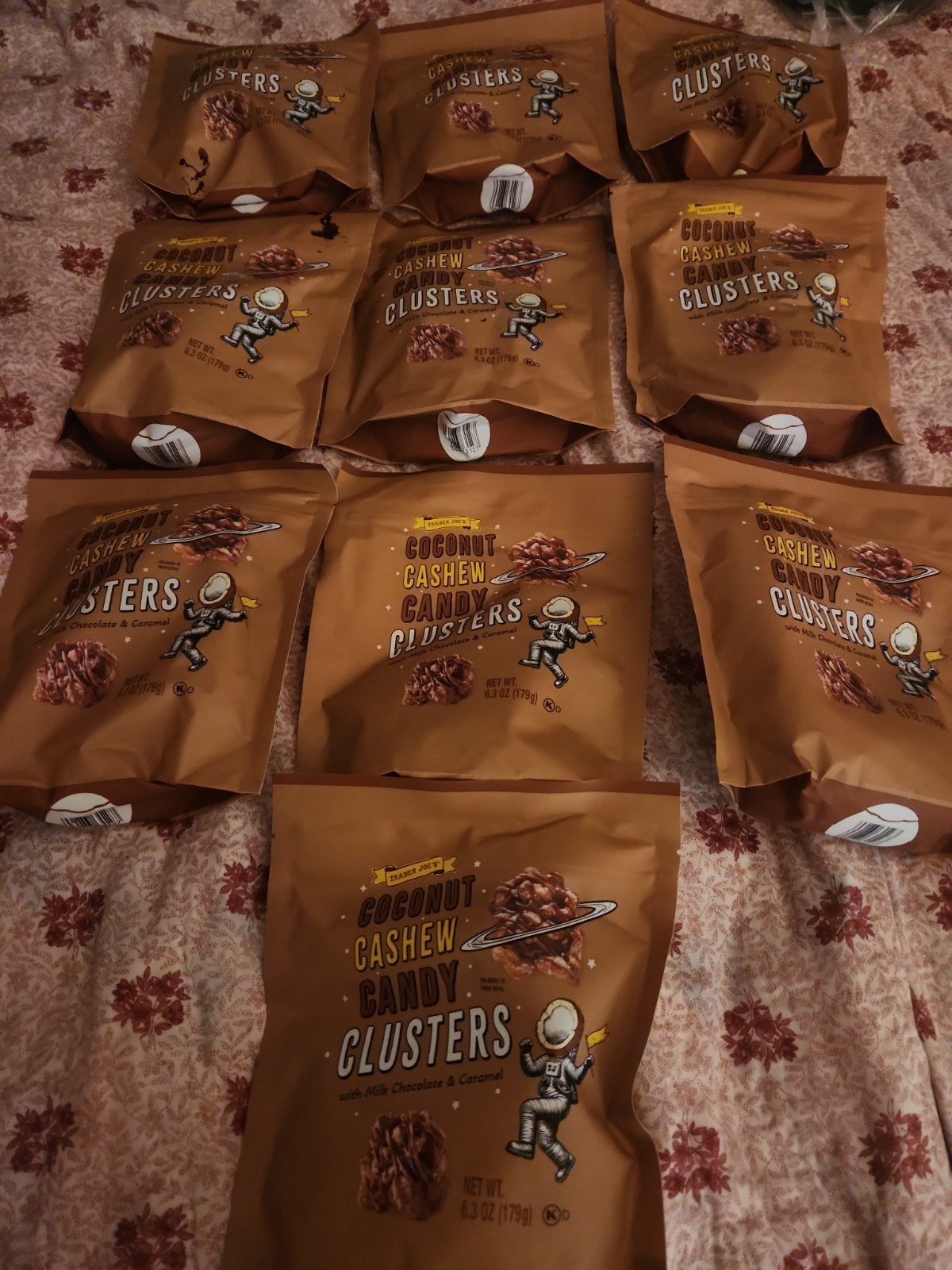 10 Pack Trader Joe’s Coconut Cashew Candy Clusters