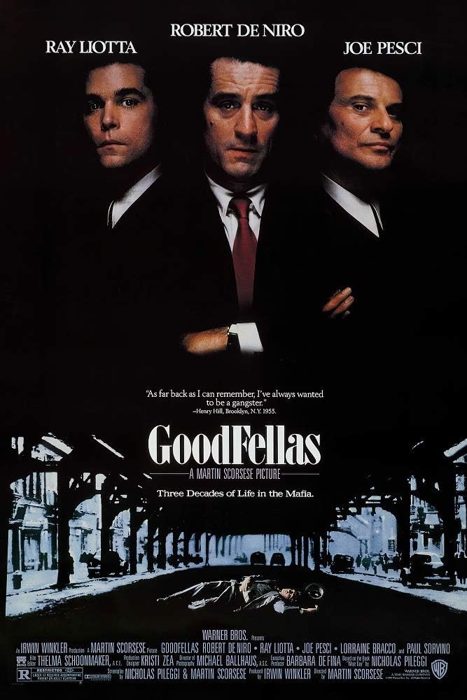 Goodfellas Movie Poster 24″ X 36″ Inch(60 X 91.5 Cm) (1990) Style a -(Robert De