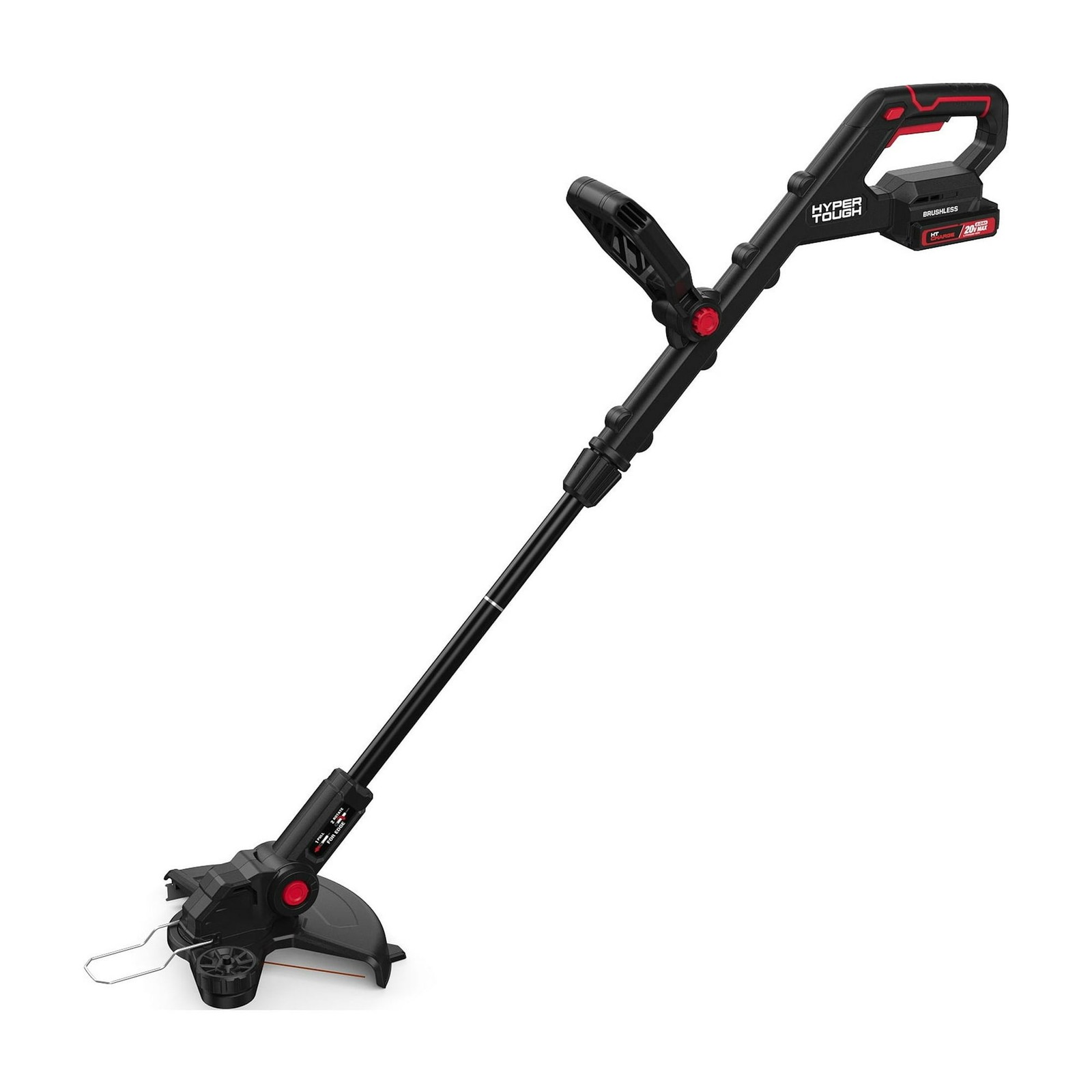 Hyper Tough 20V Brushless 12″ String Trimmer Kit 2.0Ah Open Box HT21-401-003-02