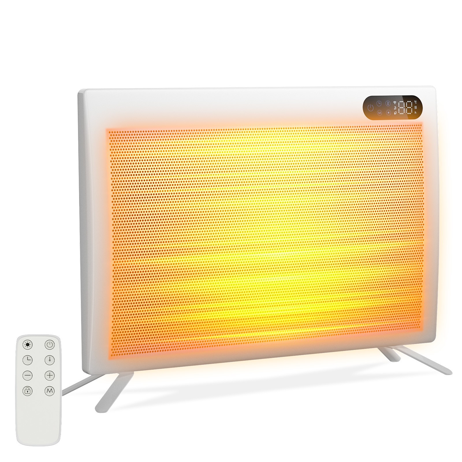 Convection Panel Infrared Space Heater 1500W Electric Portable Wall Mount Heater