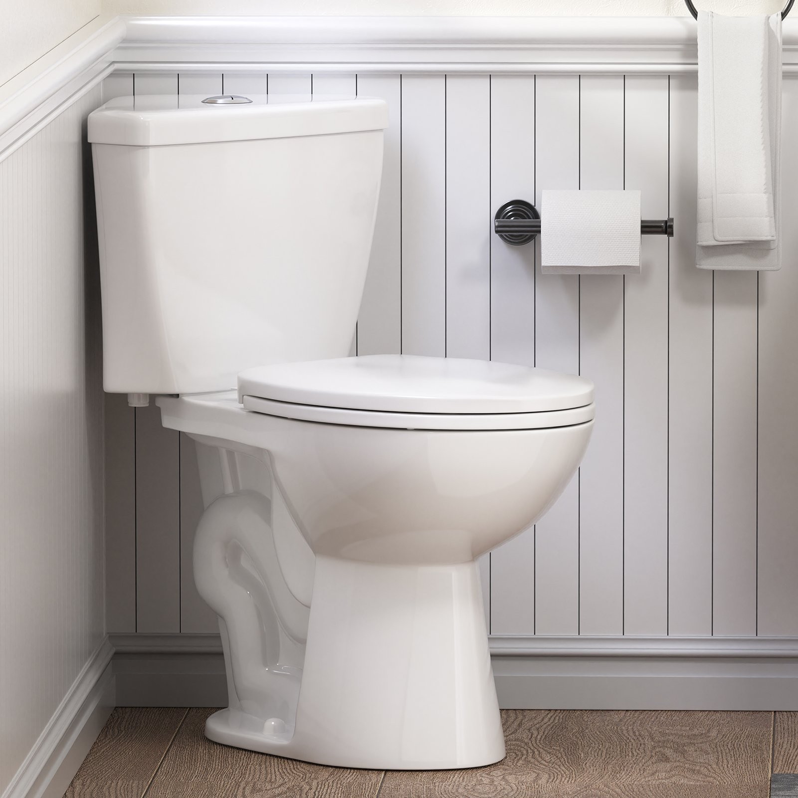 17.2″ Two-Piece Corner Toilet Dual Flush 0.8/1.28 GPF for Compact Bathroom