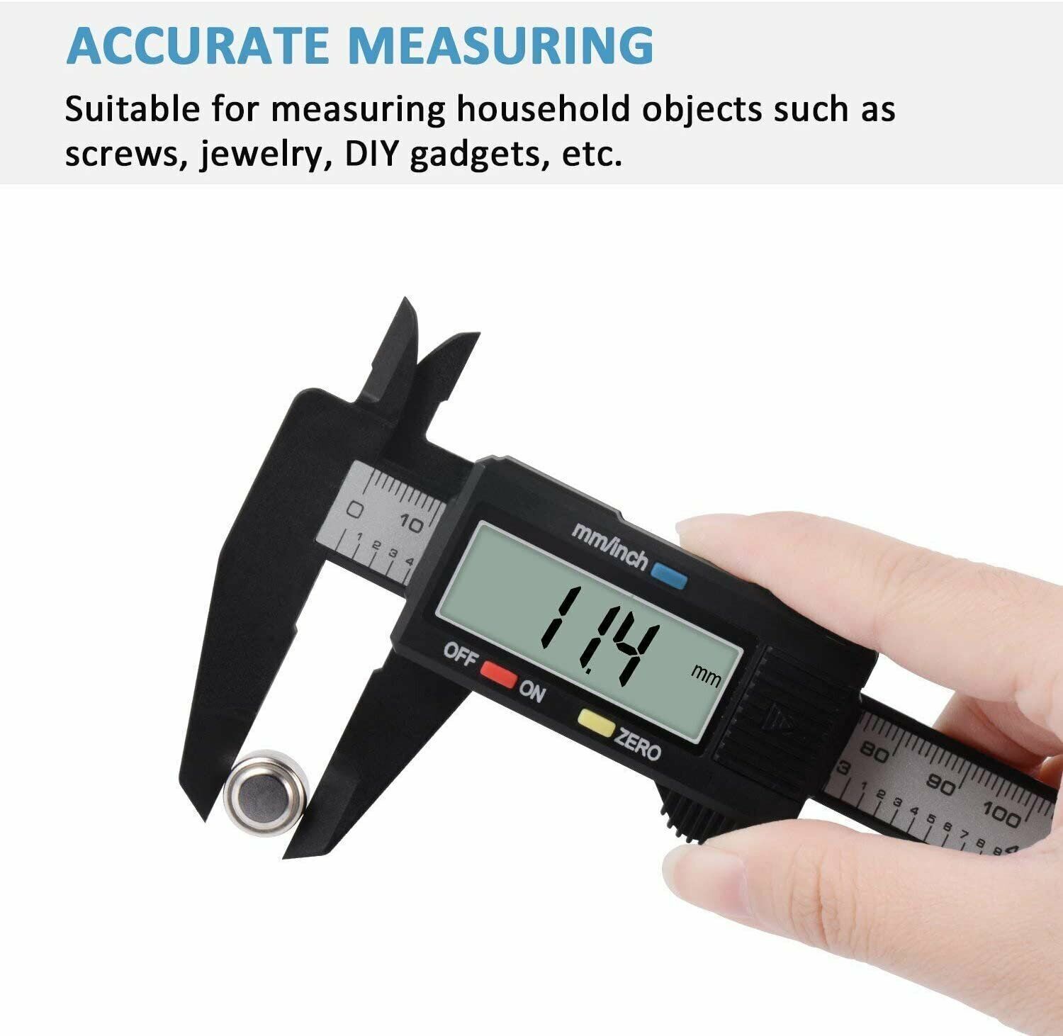 Digital Caliper 6″ 150mm Micrometer LCD Gauge Vernier Electronic Measuring Ruler