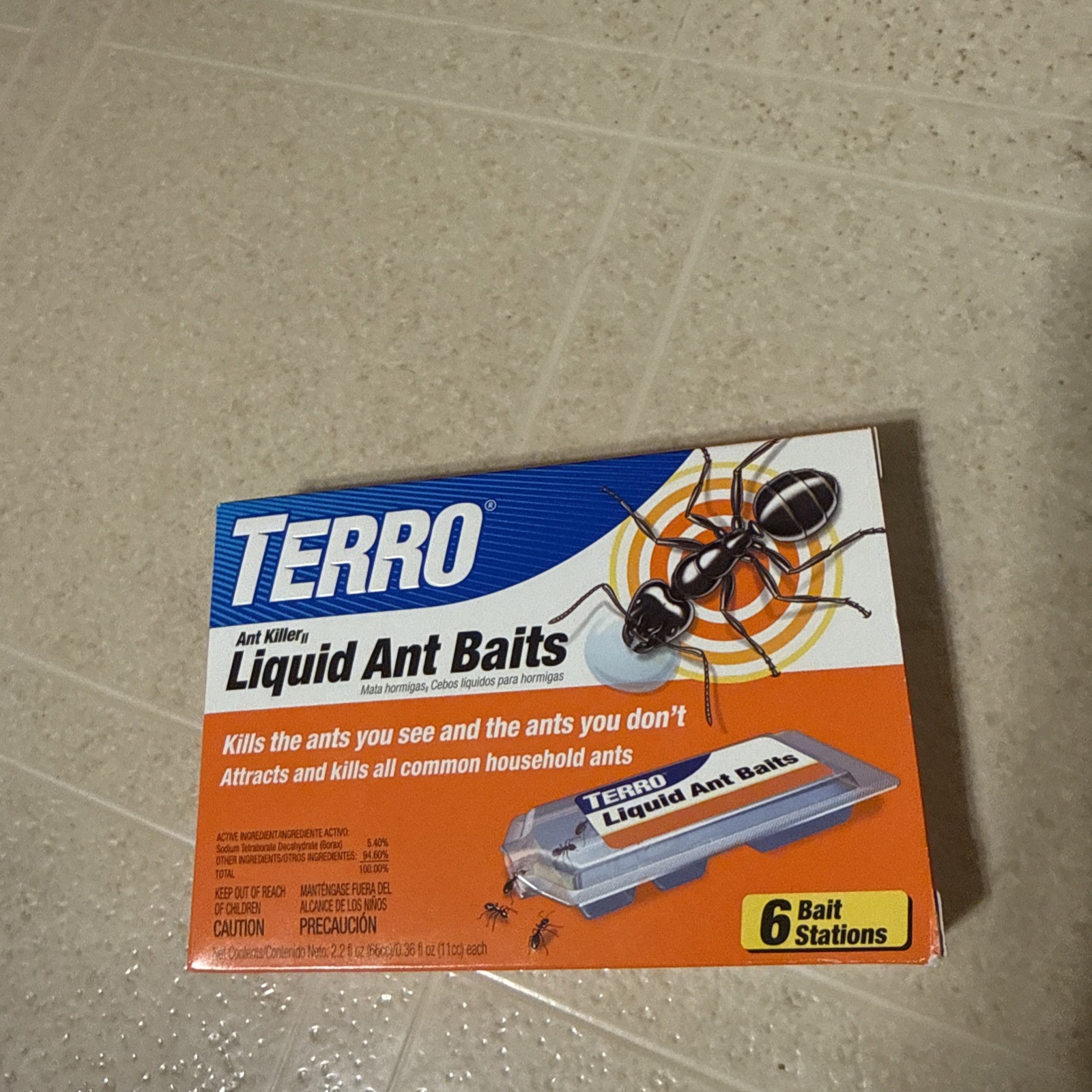 TERRO T300 Ant Killer II Liquid Ant Baits, 6-Pack