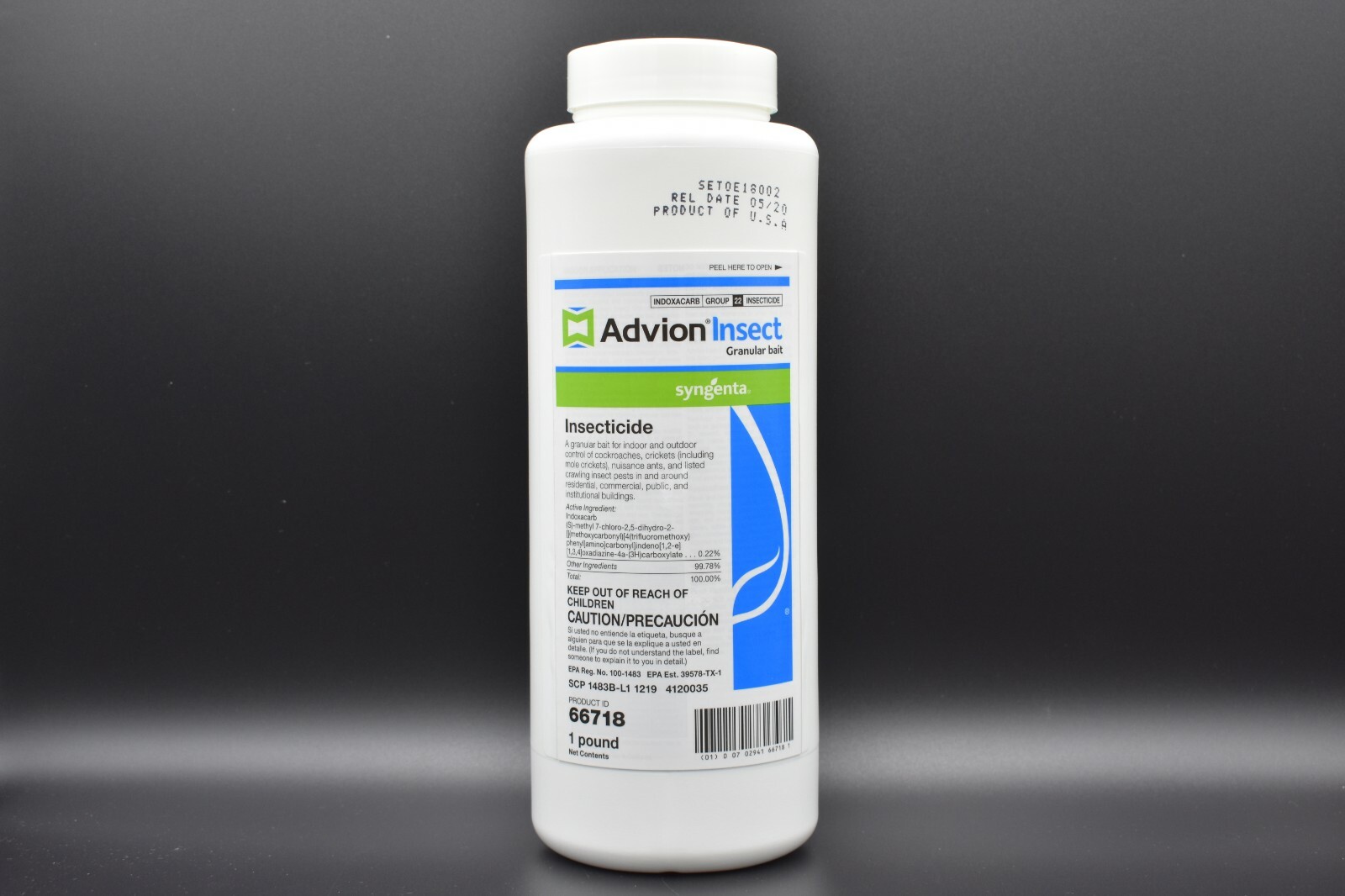 Advion Insect Granular Bait 1lb Cockroaches Ants Crickets Insects by Syngenta