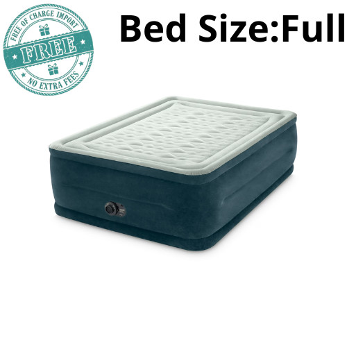 Intex 24″ Full Dream Lux Pillow Top Dura-Beam Airbed Mattress with Built-in Pump
