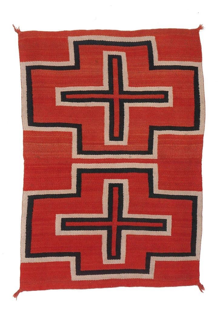 4×6 Ft Red Navajo Wool Kilim Rug Native American style Southwest Aztec Area Rug