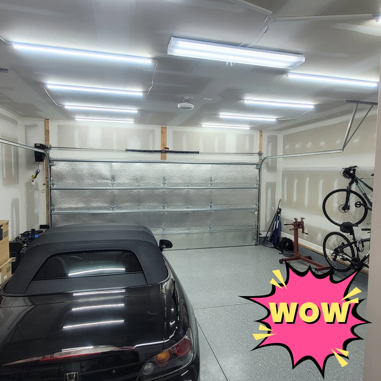 4FT T8 LED Shop Light Fixture 36W 60W LED Tube Light Bulbs 6500K Integrated US
