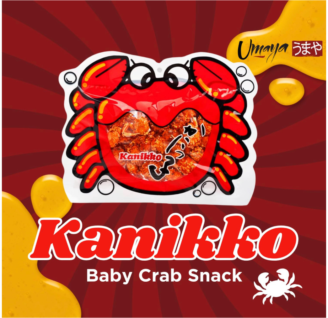 Japanese Mini Crabs Snack, Sweet & Savory – 2.3 oz, Pack of Two – Free Shipping