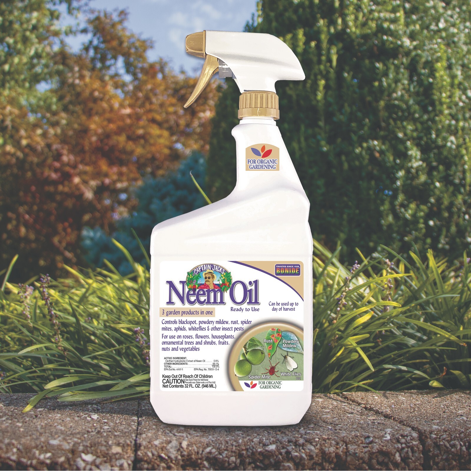 Captain Jack’s 32 oz Neem Oil Ready-to-Use Spray for Insect, Fungus and Mite