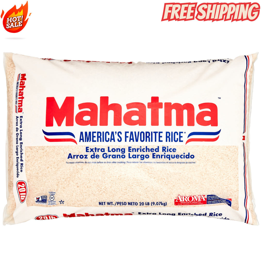 Mahatma Enriched Extra Long Grain White Rice 20 lb Bag