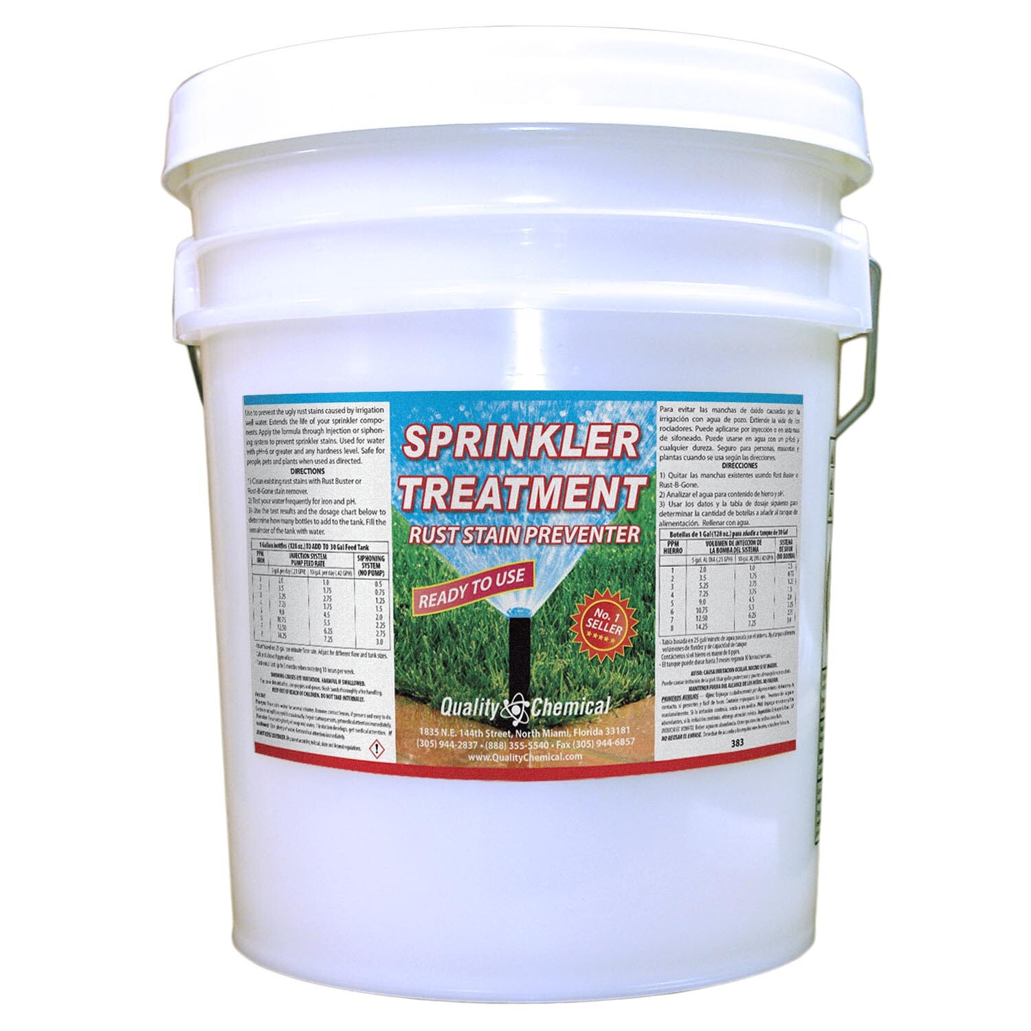 Sprinkler Treatment Rust Stain Preventer – 5 Gallon Pail