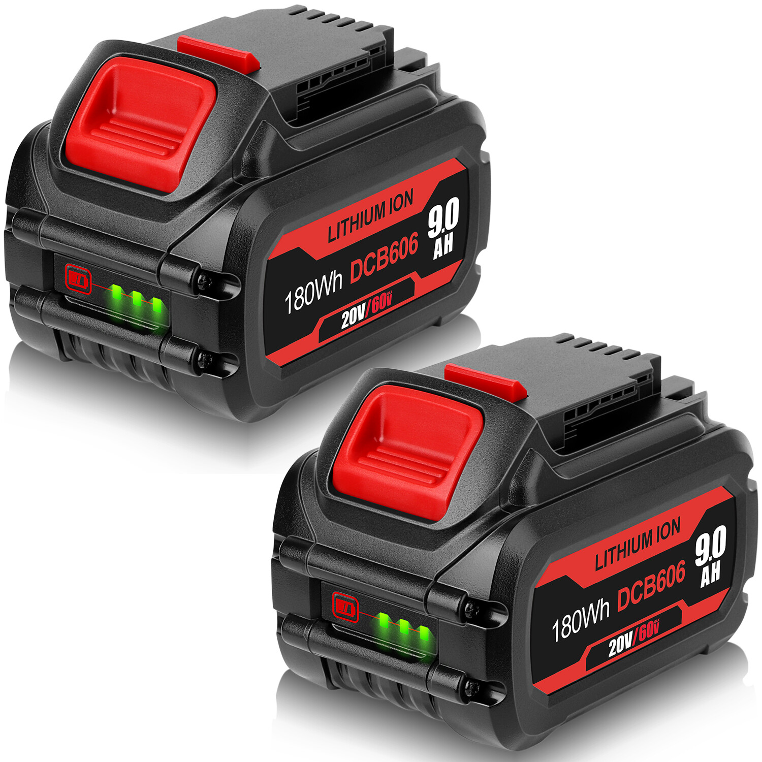 New DCB609-2 For DEWALT FLEXVOLT 20V/60V 9Ah MAX Lithium-Ion Battery Pack DCB606