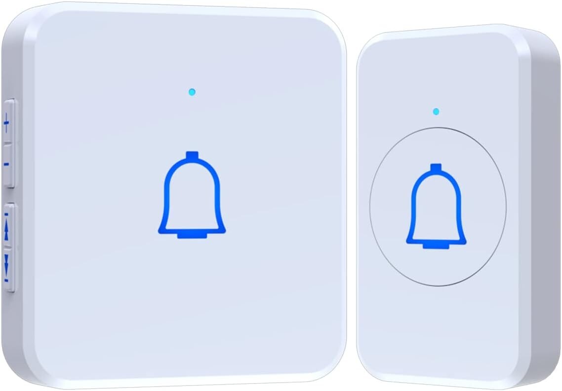 RingBell Wireless Doorbell Waterproof Battery Operated Door Bell Chimes Kit
