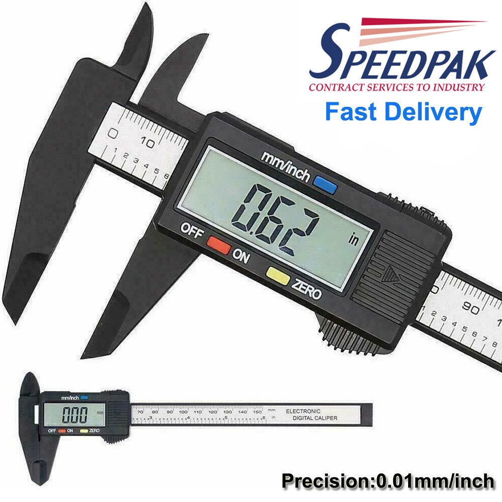 6″ 150mm Digital Caliper Micrometer LCD Gauge Vernier Electronic Measuring Ruler