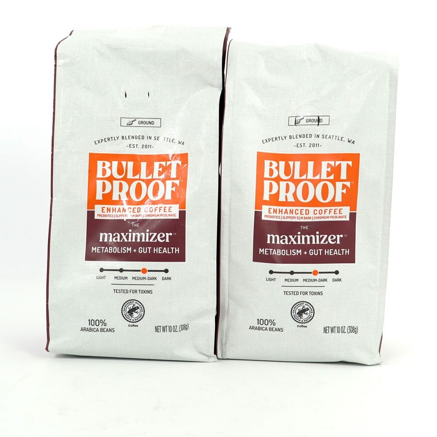 Bullet Proof Enhanced Coffee The Maximizer, Medium Dark, Ground 10 oz BB: 1/2027