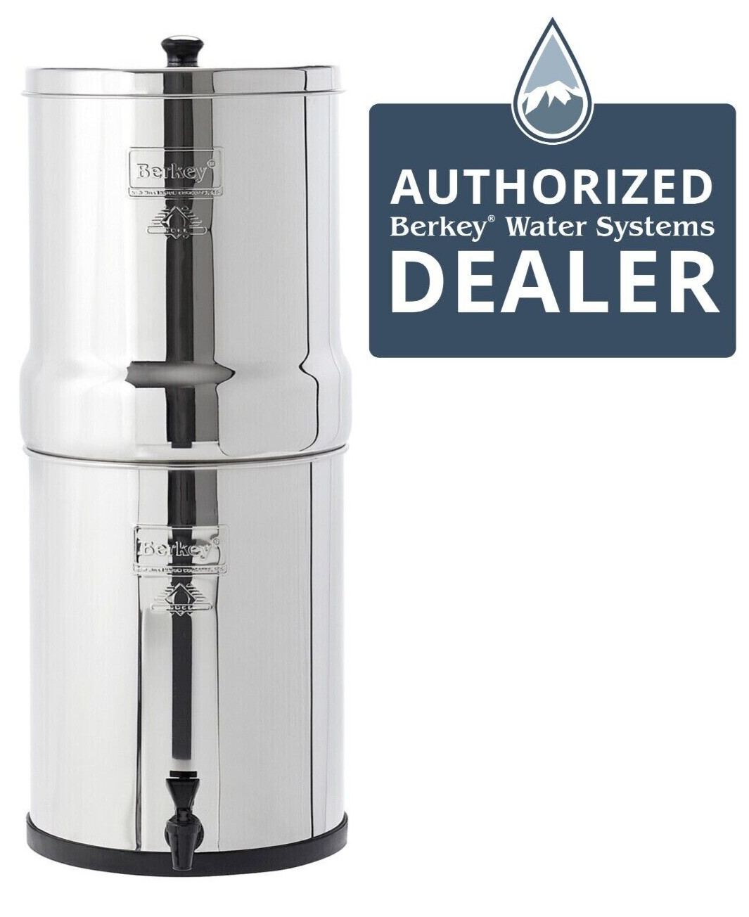 NEW Royal Berkey 3.25 System with 2 Brand New 7″ Certified Ceramic Water Filters