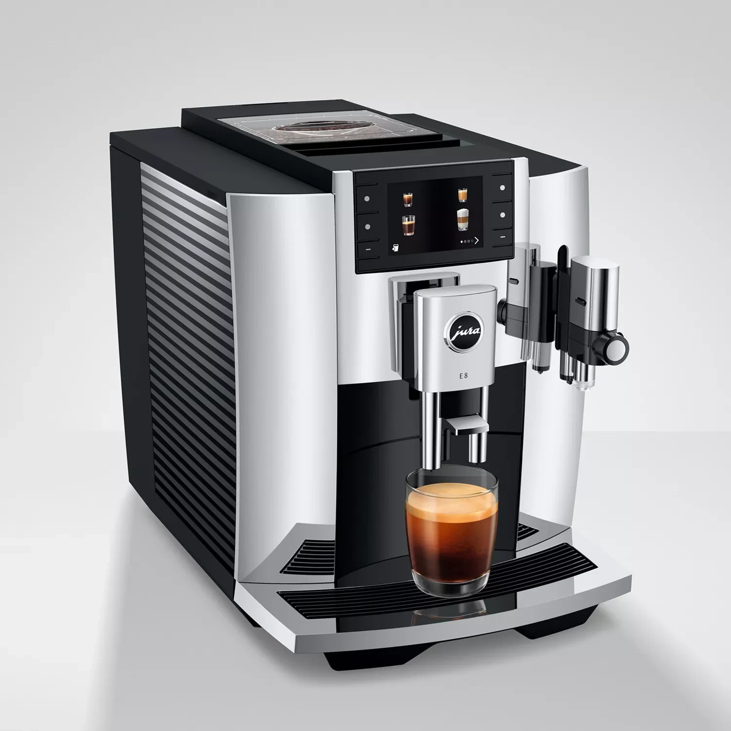 JURA E8 Espresso Machine 17 Specialties P.A.G.2 Grinder (Refurbished)